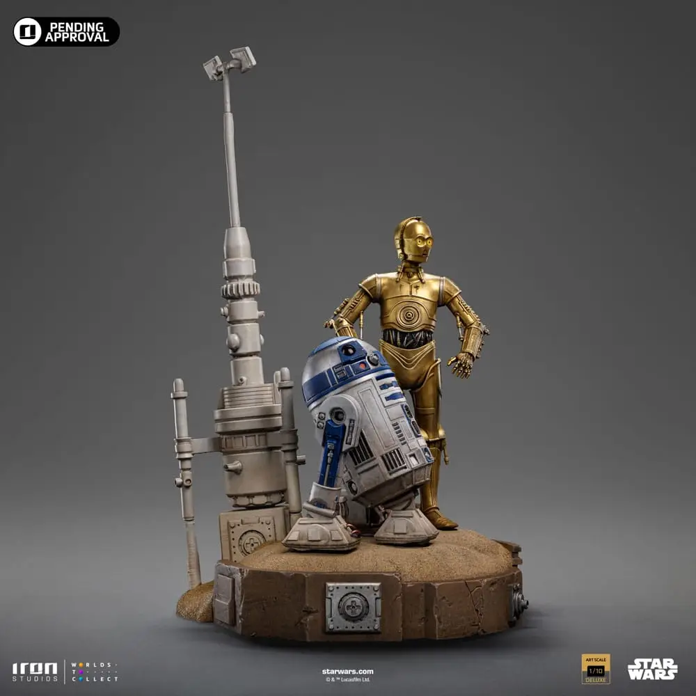 Star Wars statuette 1/10 Deluxe Art Scale C-3PO & R2D2 – IRON STUDIOS – Image 3