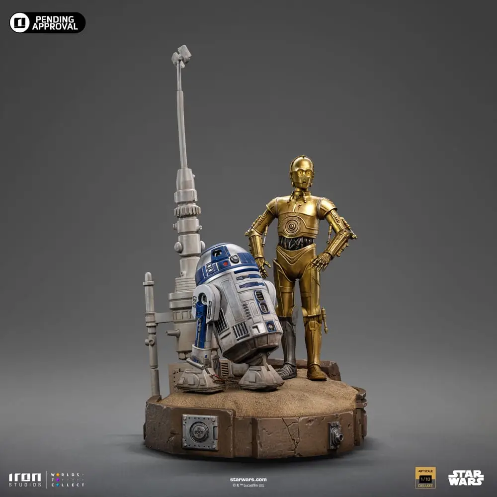 Star Wars statuette 1/10 Deluxe Art Scale C-3PO & R2D2 – IRON STUDIOS – Image 2