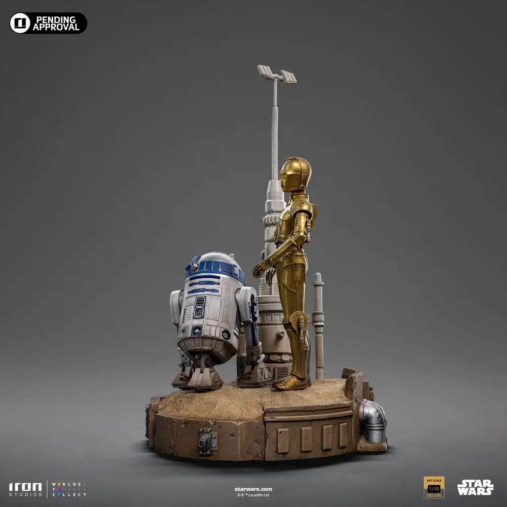 Star Wars statuette 1/10 Deluxe Art Scale C-3PO & R2D2 – IRON STUDIOS – Image 4