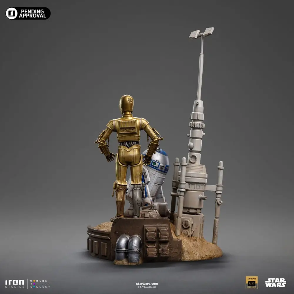 Star Wars statuette 1/10 Deluxe Art Scale C-3PO & R2D2 – IRON STUDIOS – Image 5