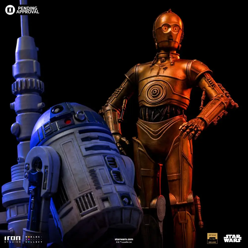 Star Wars statuette 1/10 Deluxe Art Scale C-3PO & R2D2 – IRON STUDIOS – Image 6