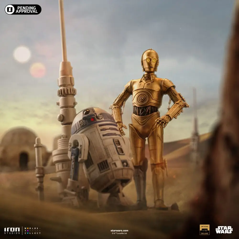 Star Wars statuette 1/10 Deluxe Art Scale C-3PO & R2D2 – IRON STUDIOS – Image 7
