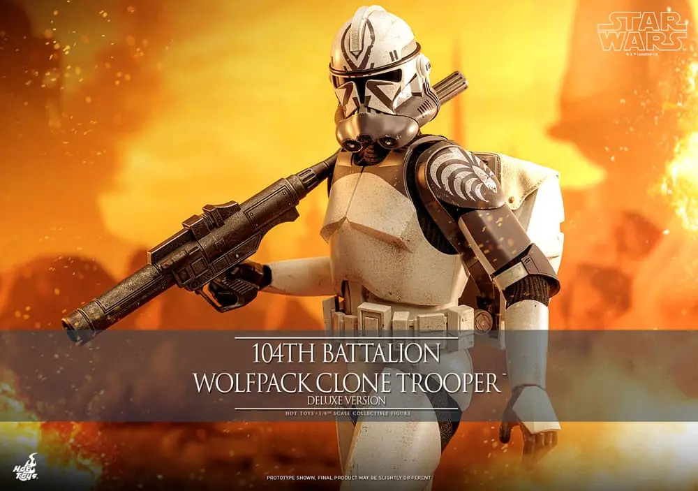 Star Wars The Clone Wars figurine 1/6 104th Battalion Wolfpack Clone Trooper Deluxe Version