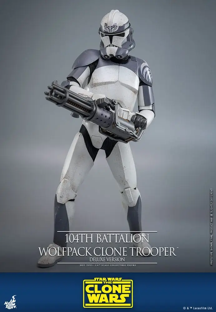 Star Wars The Clone Wars figurine 1/6 104th Battalion Wolfpack Clone Trooper Deluxe Version – Image 5