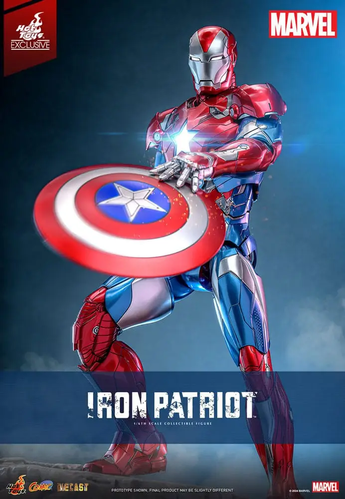 Marvel figurine Comic Masterpiece Diecast 1/6 Iron Patriot Hot Toys Exclusive – HOT TOYS – Image 2
