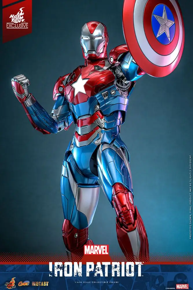 Marvel figurine Comic Masterpiece Diecast 1/6 Iron Patriot Hot Toys Exclusive – HOT TOYS – Image 3