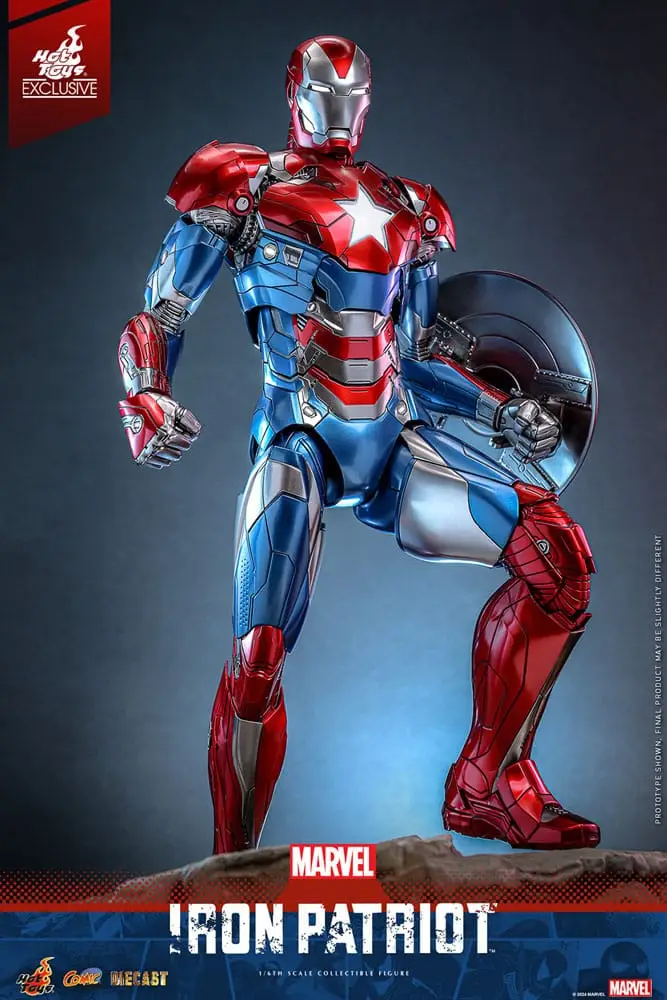 Marvel figurine Comic Masterpiece Diecast 1/6 Iron Patriot Hot Toys Exclusive – HOT TOYS – Image 8