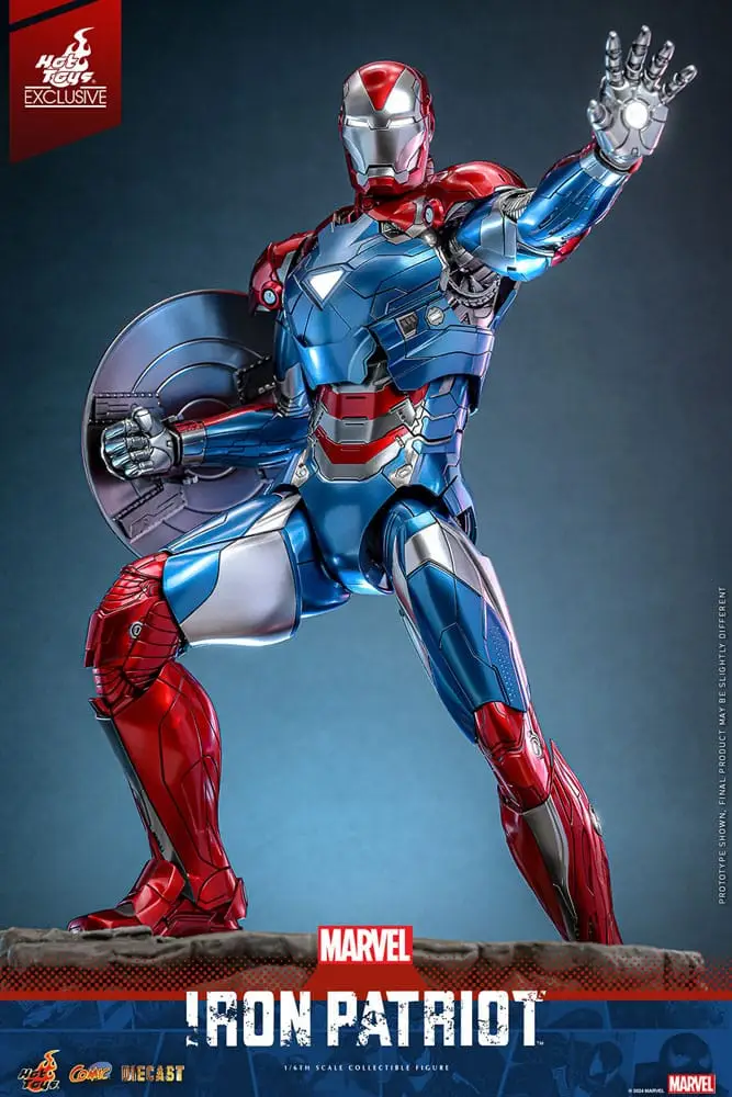 Marvel figurine Comic Masterpiece Diecast 1/6 Iron Patriot Hot Toys Exclusive – HOT TOYS – Image 7