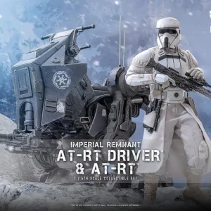 Star Wars: The Mandalorian & Grogu Movie Masterpiece set de figurines 1/6 Imperial Remnant AT-RT Driver & AT-RT – HOT TOYS
