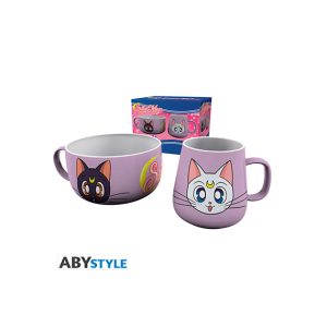 SAILOR MOON set petit déjeuner mug + bol LUNA & ARTEMIS