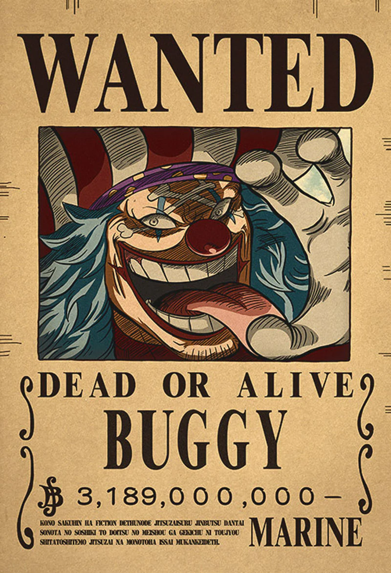 Affiche One Piece Wanted - Baggy Empereur – Image 2