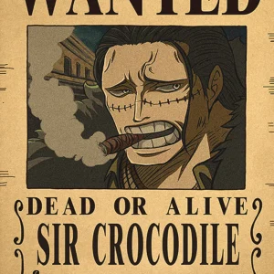 Affiche One Piece Wanted - Sir Crocodile
