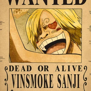 Affiche One Piece Wanted - Sanji