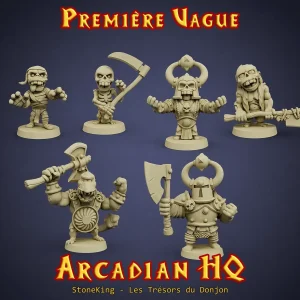 Arcadian HQ – Première vague – set de 6 figurines