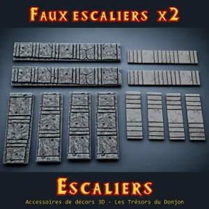 Faux Escaliers – Tokens Perspective Économiques, lot de 2