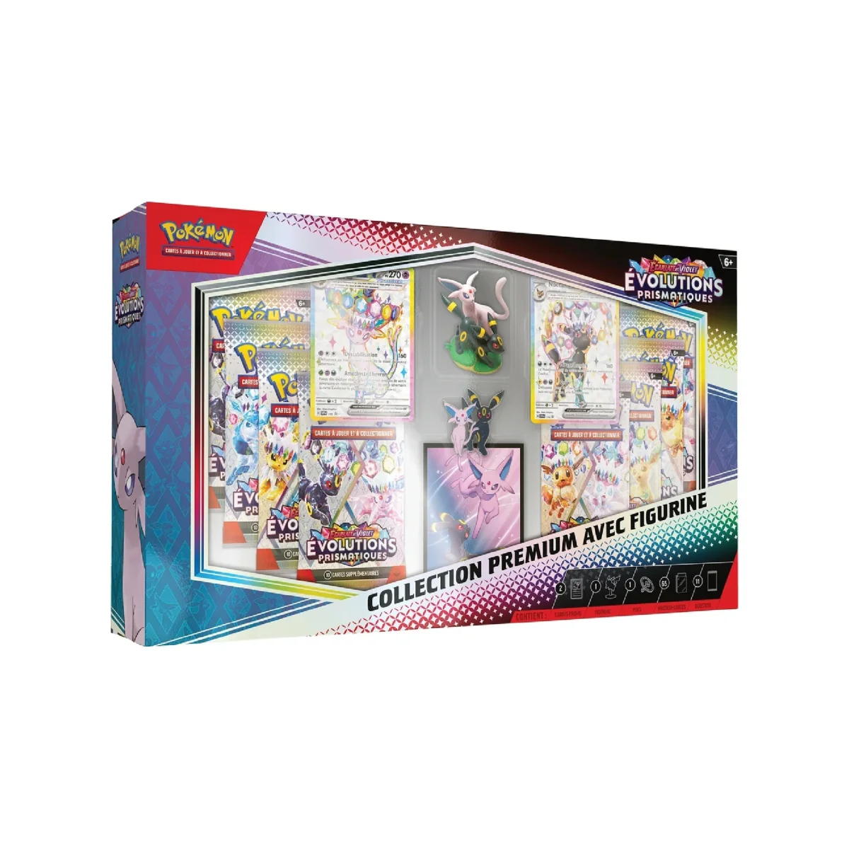 POKEMON – COFFRET COLLECTION PREMIUM AVEC FIGURINE EVOLUTIONS PRISMATIQUES (Français)