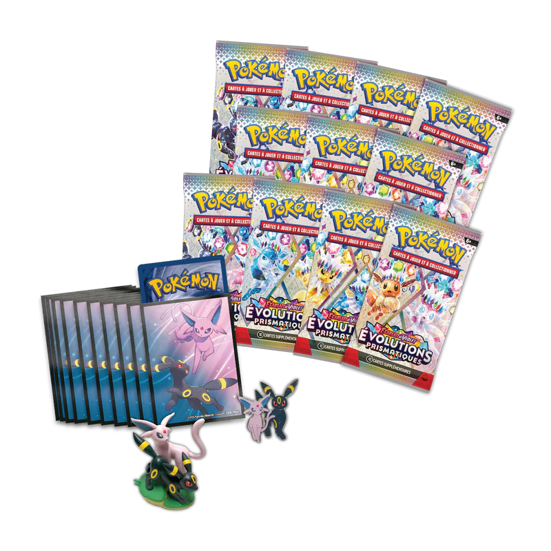POKEMON – COFFRET COLLECTION PREMIUM AVEC FIGURINE EVOLUTIONS PRISMATIQUES (Français) – Image 4