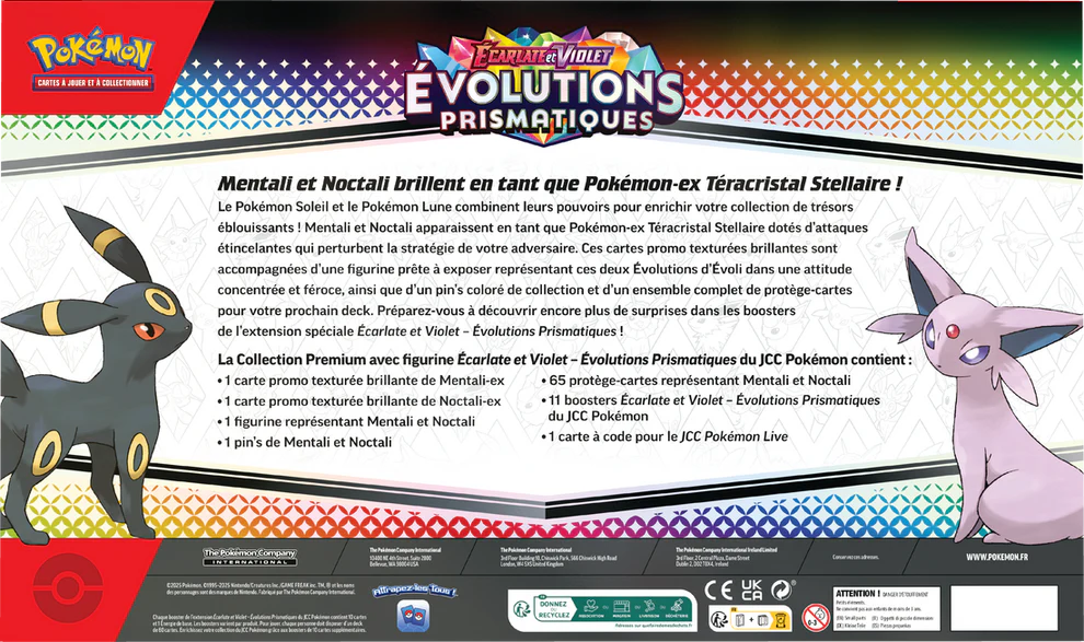 POKEMON – COFFRET COLLECTION PREMIUM AVEC FIGURINE EVOLUTIONS PRISMATIQUES (Français) – Image 3