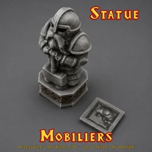 Statue guerrier en armure – Token armure